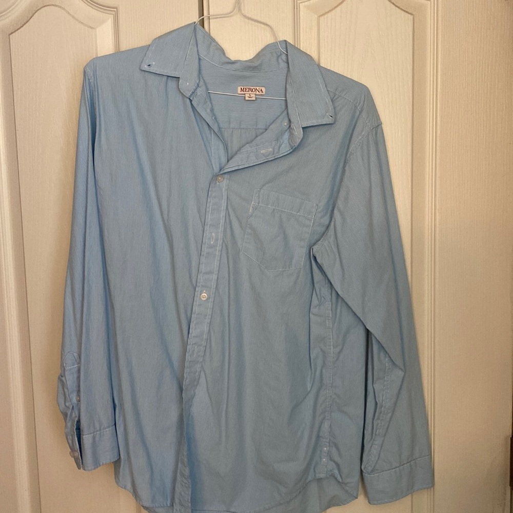Men’s Merona Long Sleeve Button Down Shirt